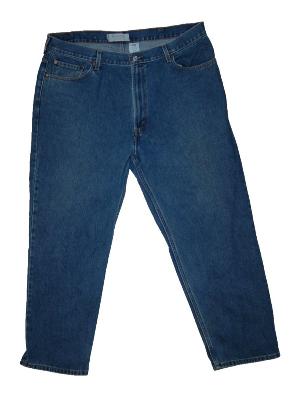 Levis 550 Jean 42x30 Men's Blue Relaxed Fit Straight Leg Medium Wash Denim